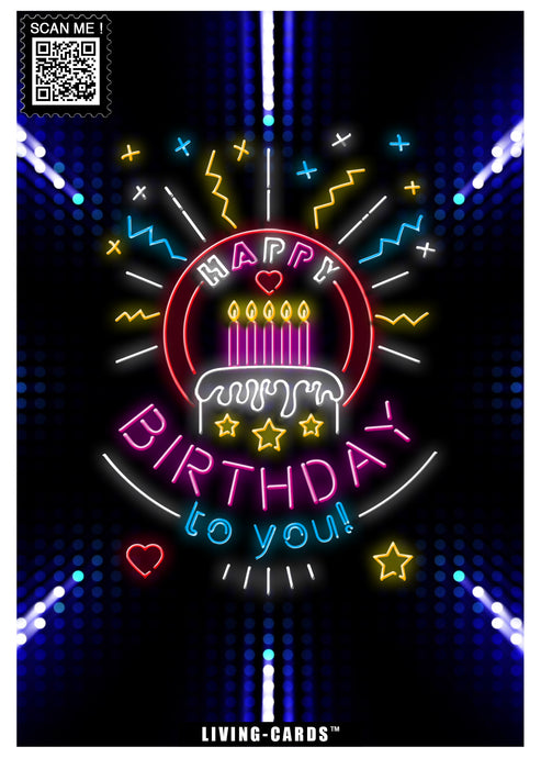 NEON Birthday Card - ardesigngroup