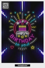 Load and play video in Gallery viewer, NEON Birthday Card. Pack of 6
