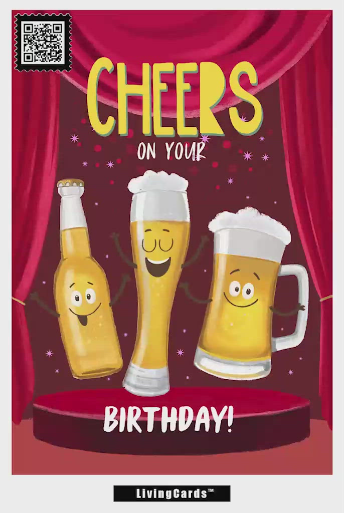 Beer Card. Pack of 6